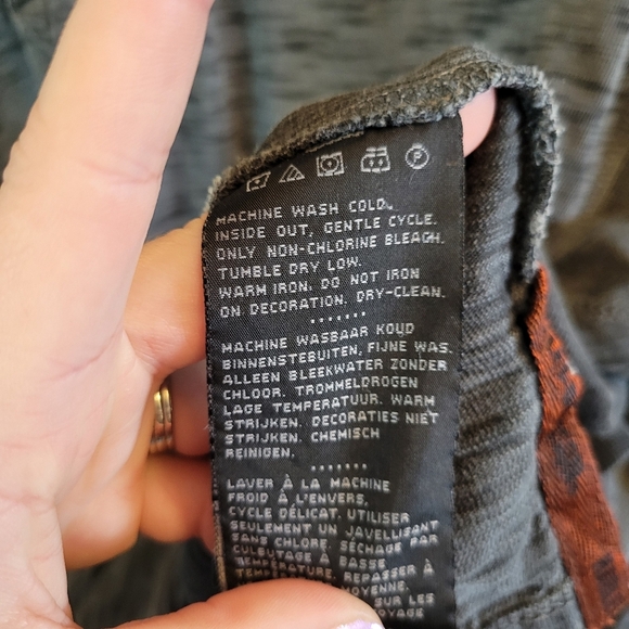 Harley-Davidson Gray Burnout Henley Long Sleeve Shirt - Picture 9 of 9